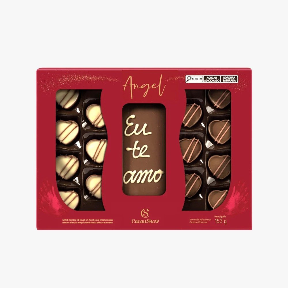 Caixa Artesanal de Bombons Delícias de Amor 153g