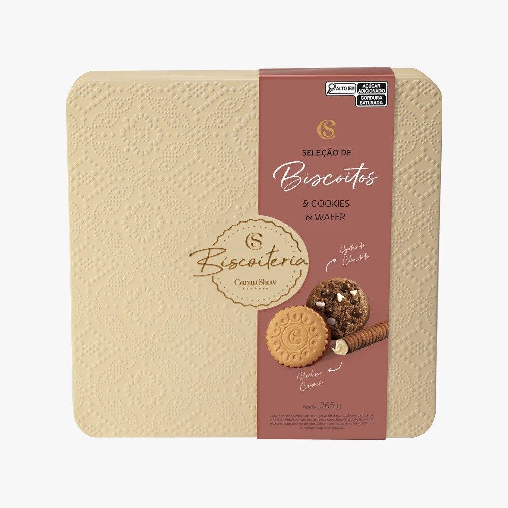 Lata de Biscoitos Tradicionais Sortidos 265g
