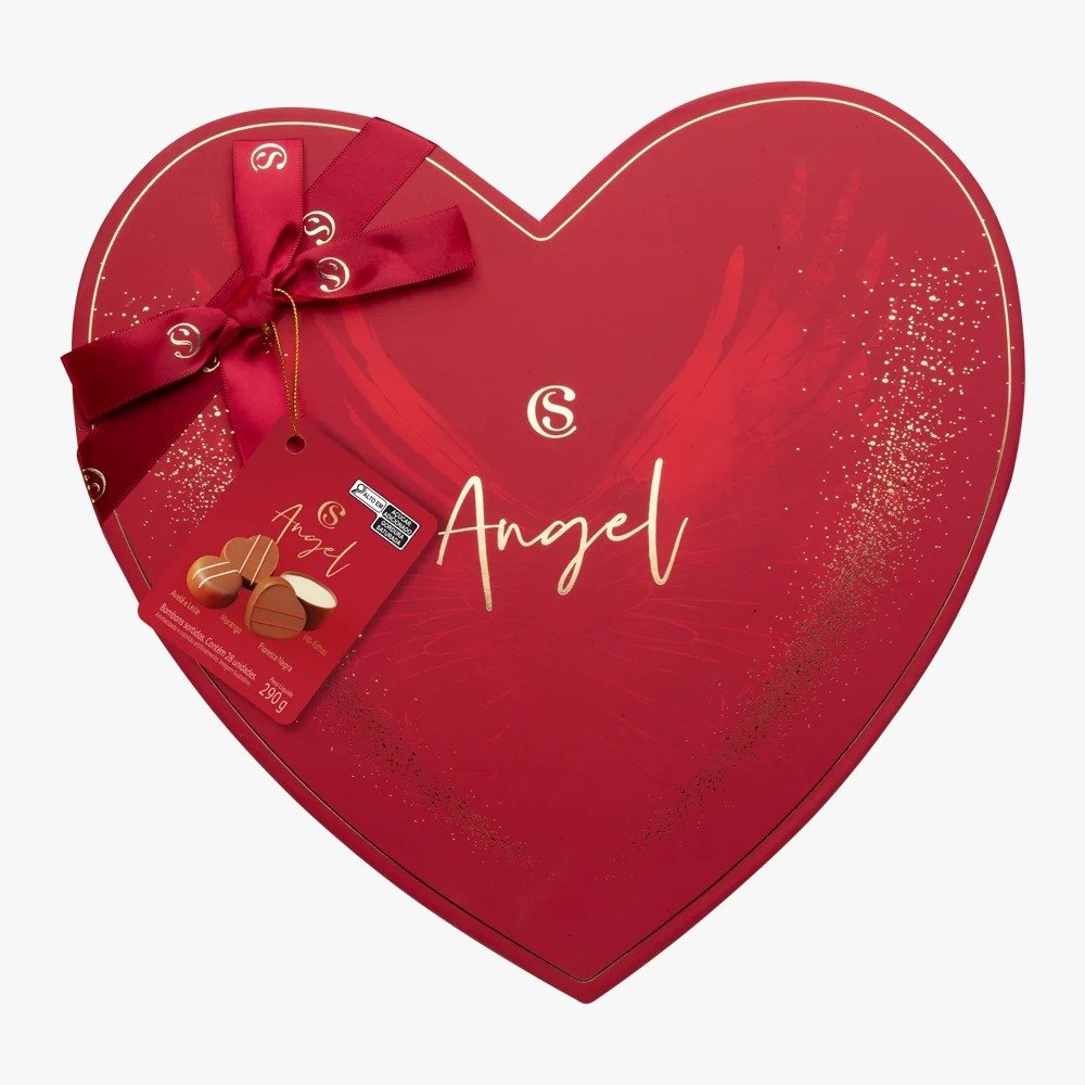 Caixa de Bombons Sortidos Angel Coração 290g