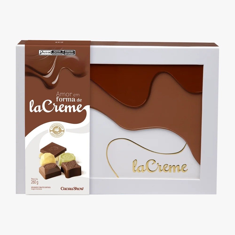 Caixa de Bombons e Tabletes laCreme Sortidos 260g