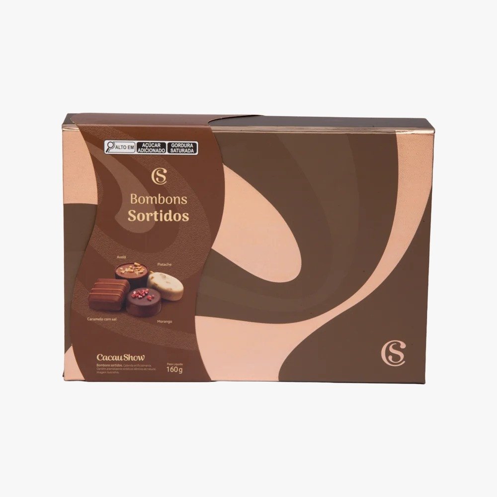 Caixa de Bombons Sortidos Cacau Show M 160g