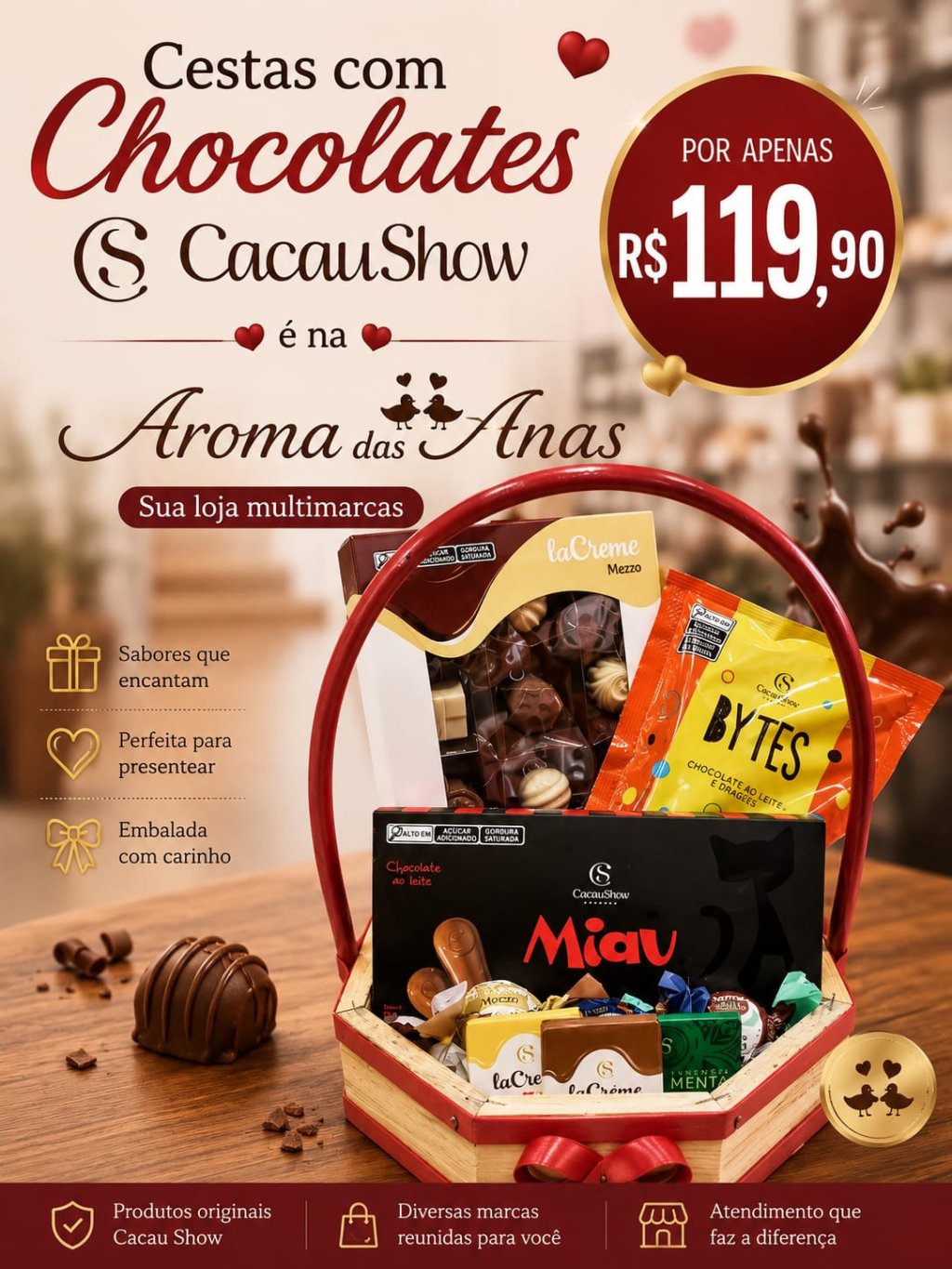 CESTA DE CHOCOLATE