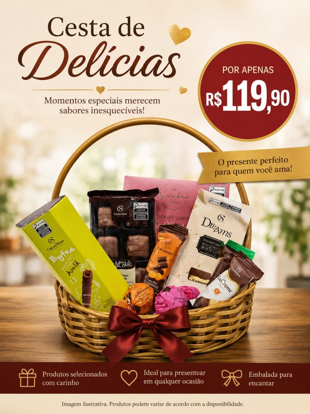 CESTA DE CHOCOLATES