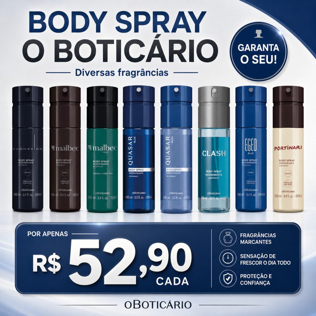 BODY SPRAY 100ML MASCULINO