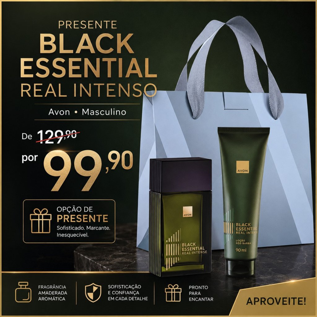 PRESENTE BLACK ESSENTIAL REAL INTENSO