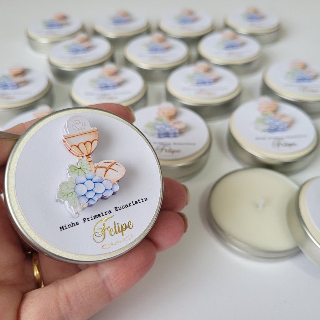 Vela perfumada na latinha