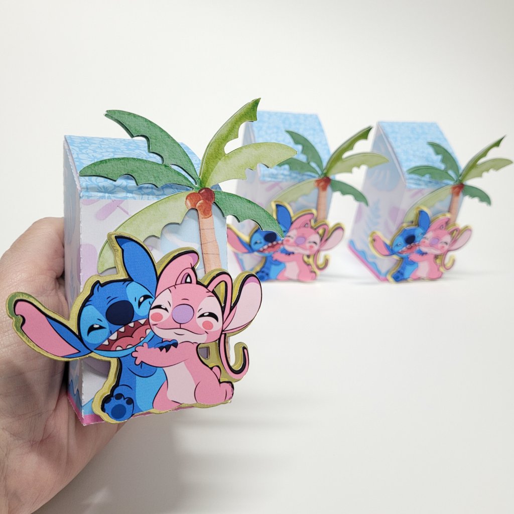 Caixinha Inclinada - Stitch