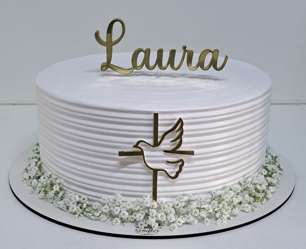 Topo de Bolo - Eucaristia/Batizado/Crisma