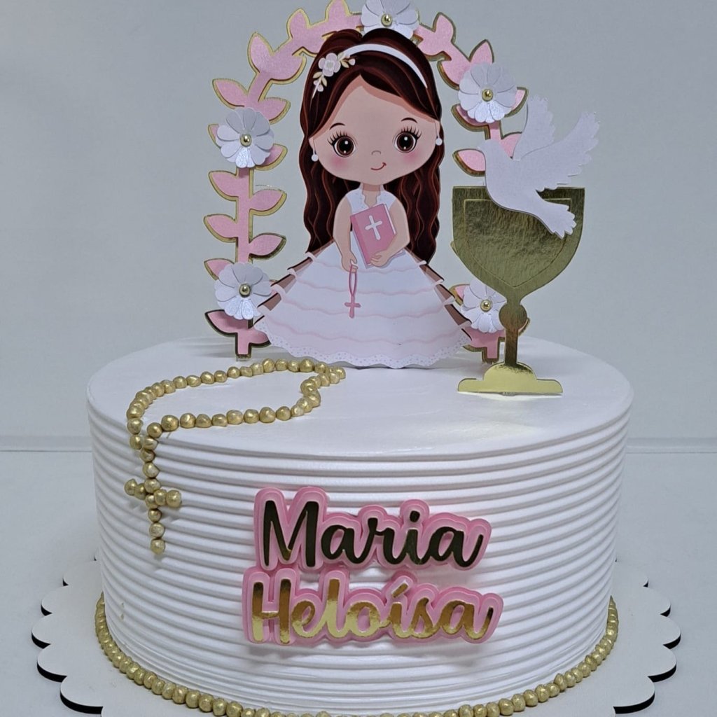 Topo de Bolo - Eucaristia Menina