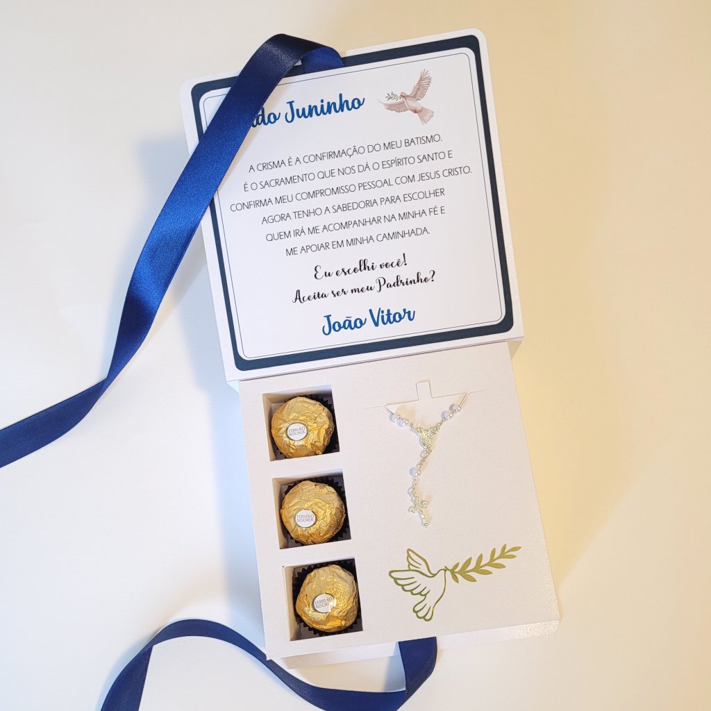 Convite para Padrinhos de Crisma / Ferrero Rocher