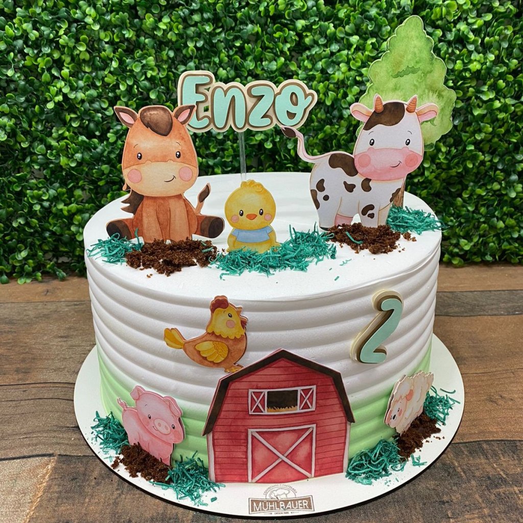 Topo de Bolo Fazendinha Menino