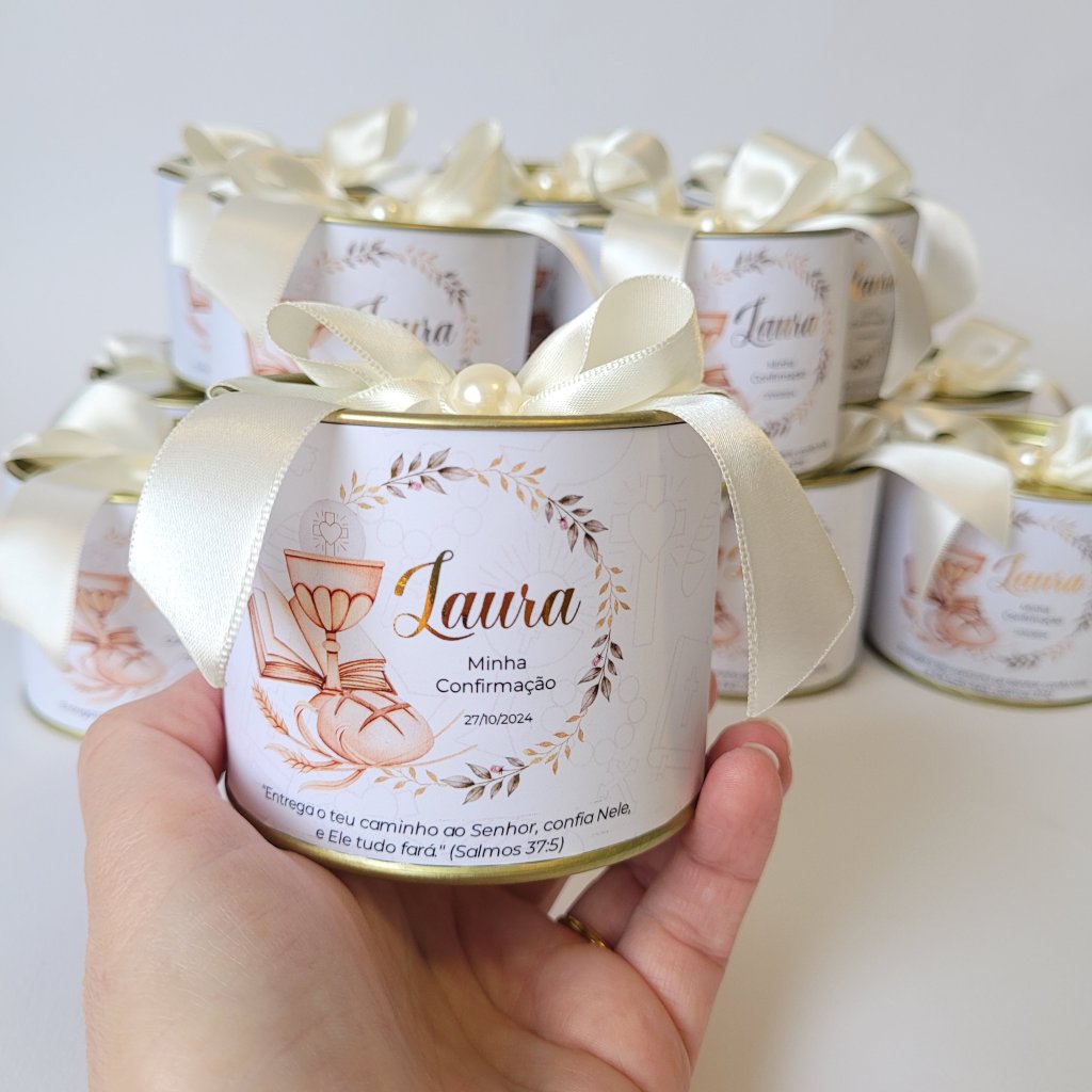 Tubolata Personalizada - Confirmação/Eucaristia/Comunhão