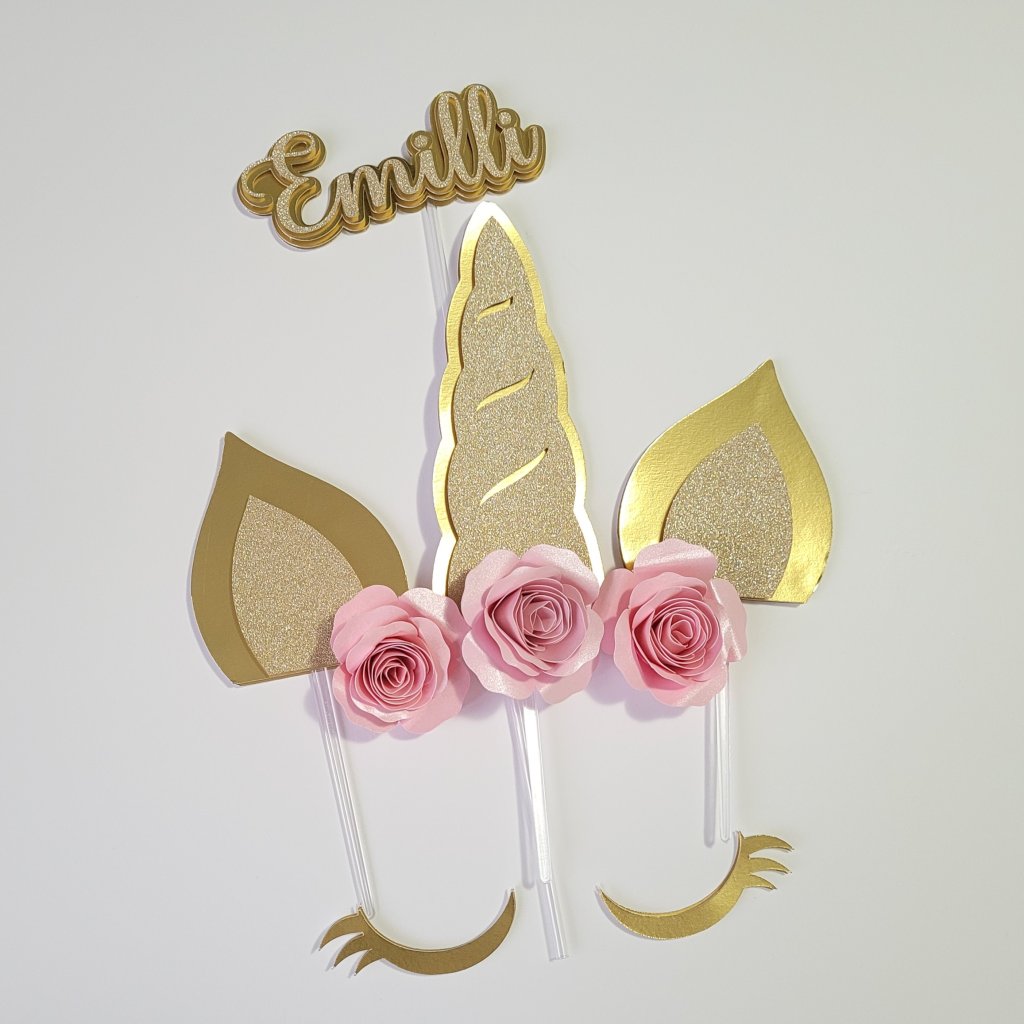 Topo de Bolo Unicórnio