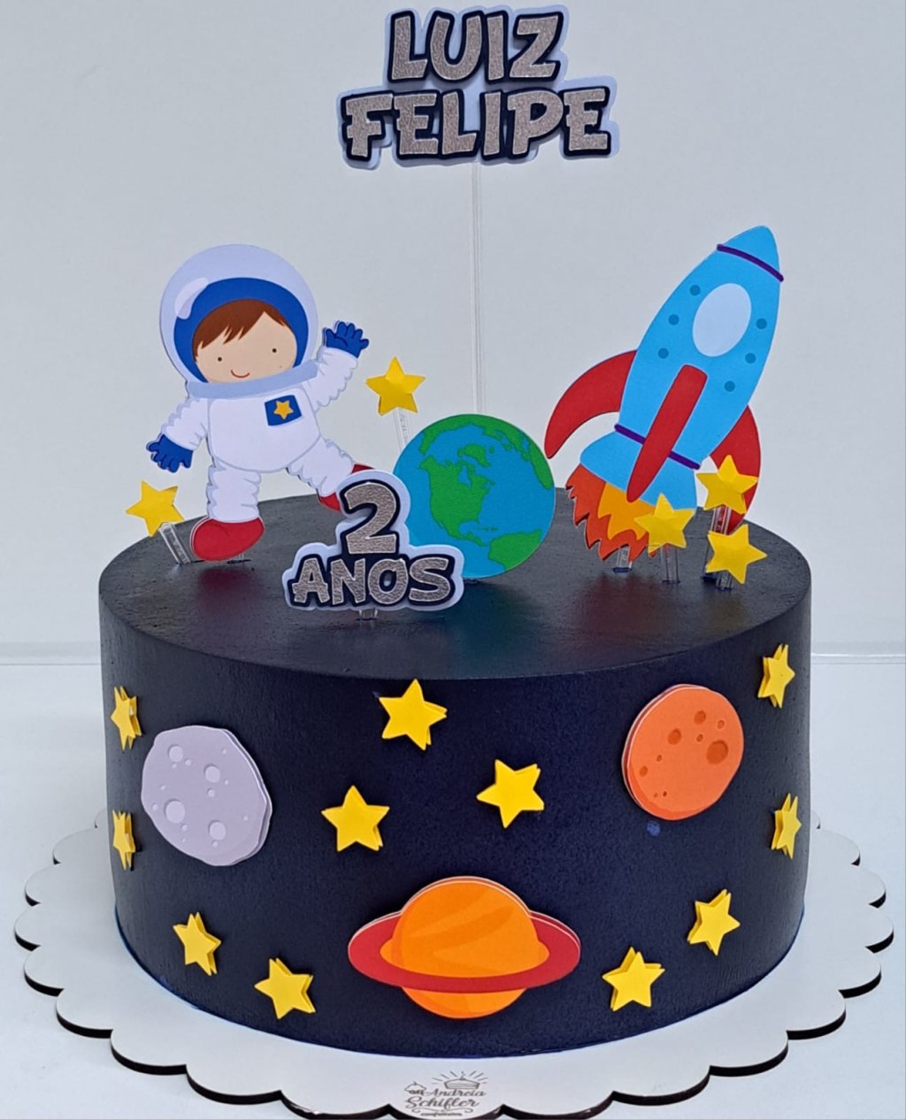 Topo de Bolo Astronauta