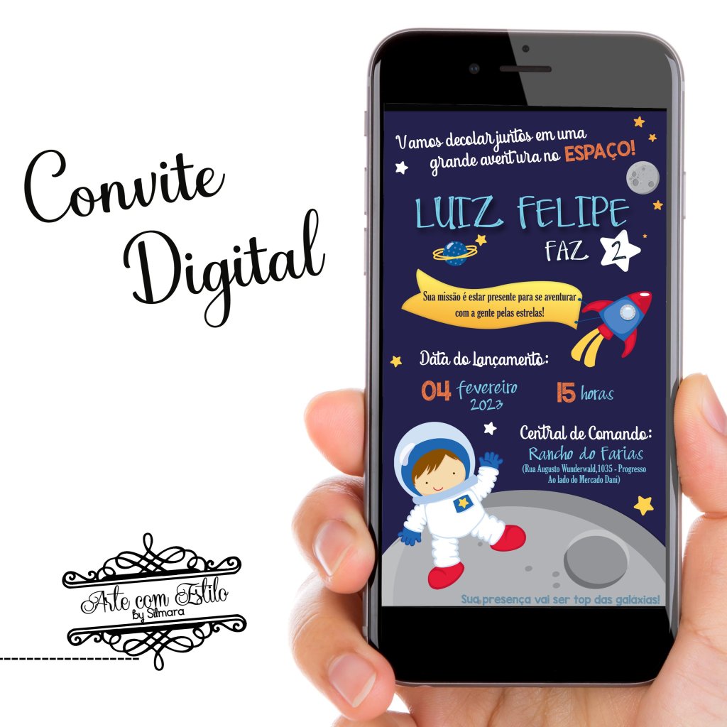Convite Digital Astronauta