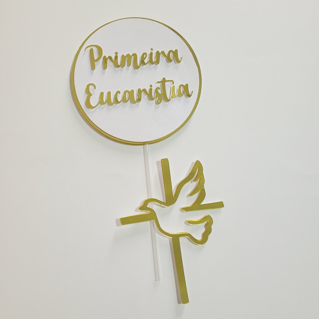 Topo de Bolo Primeira Eucaristia