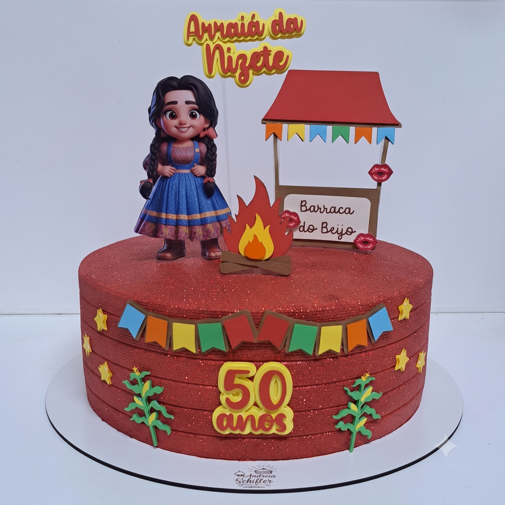 Topo de Bolo Festa Junina
