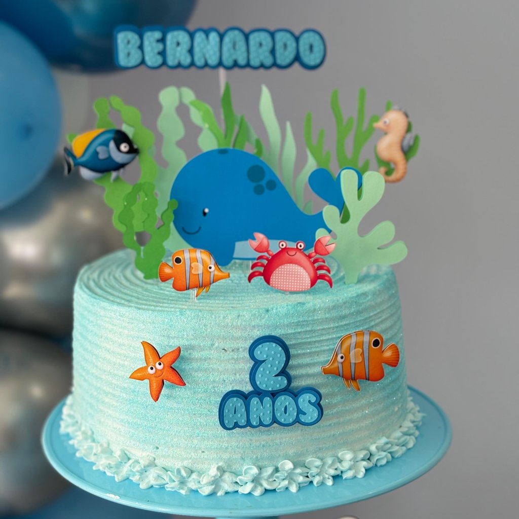 Topo de Bolo - Fundo do Mar
