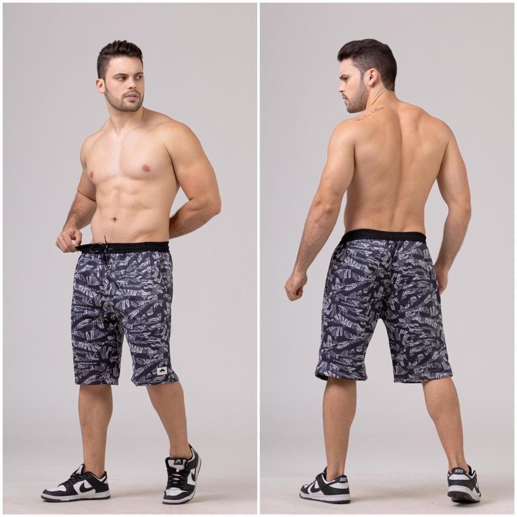 SHORT MOLETOM ESTAMPADO