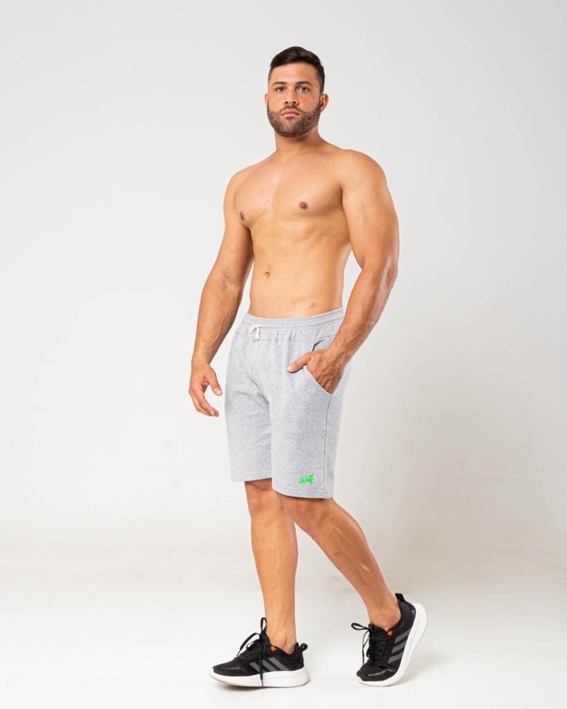 SHORT WOLF MOLETOM C/ APLIQUE 