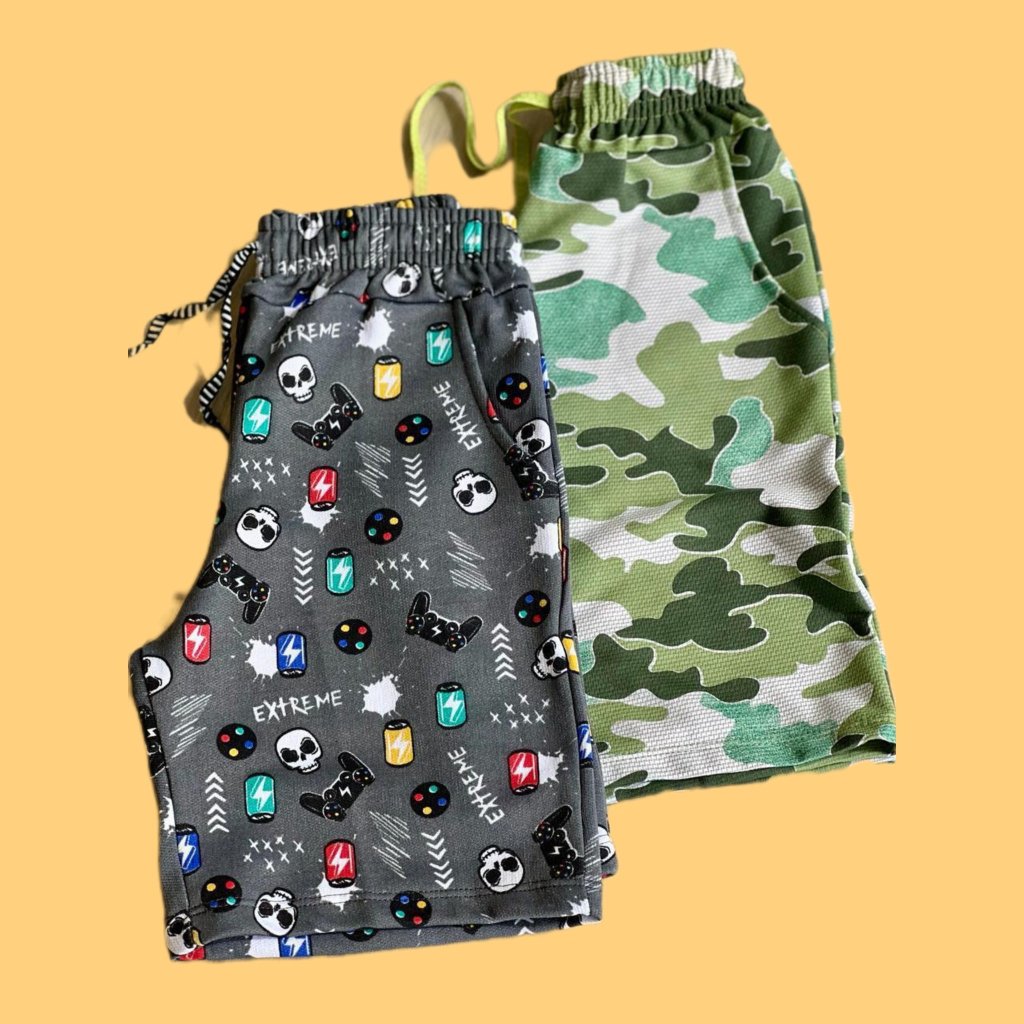 SHORT INF MOLETOM ESTAMPADO