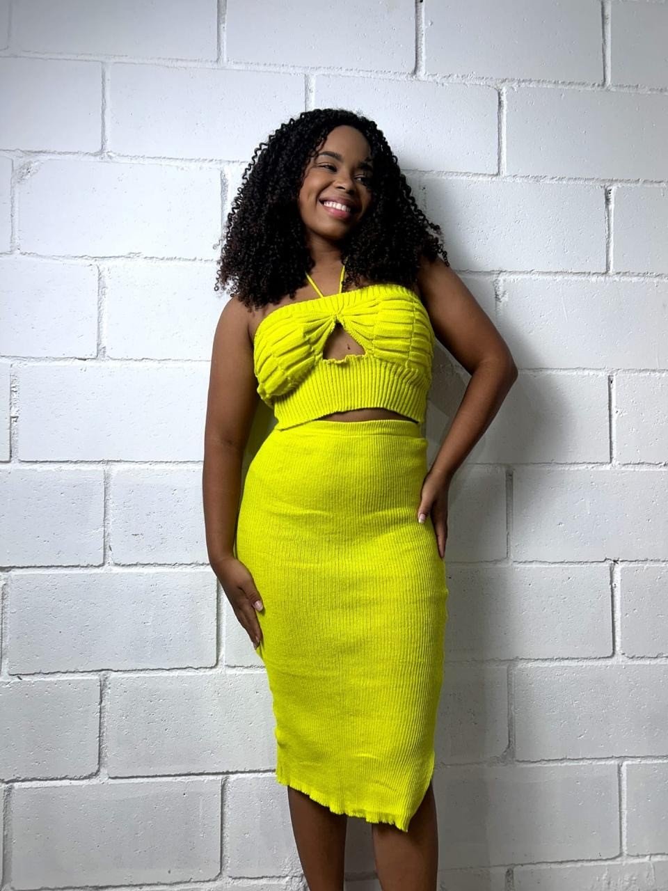 CONJUNTO TRICOT BORBOLETA 