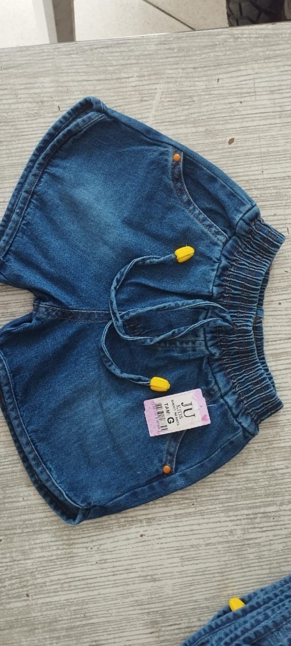 SHORT JUV. JEANS - CÓS ELÁSTICO 