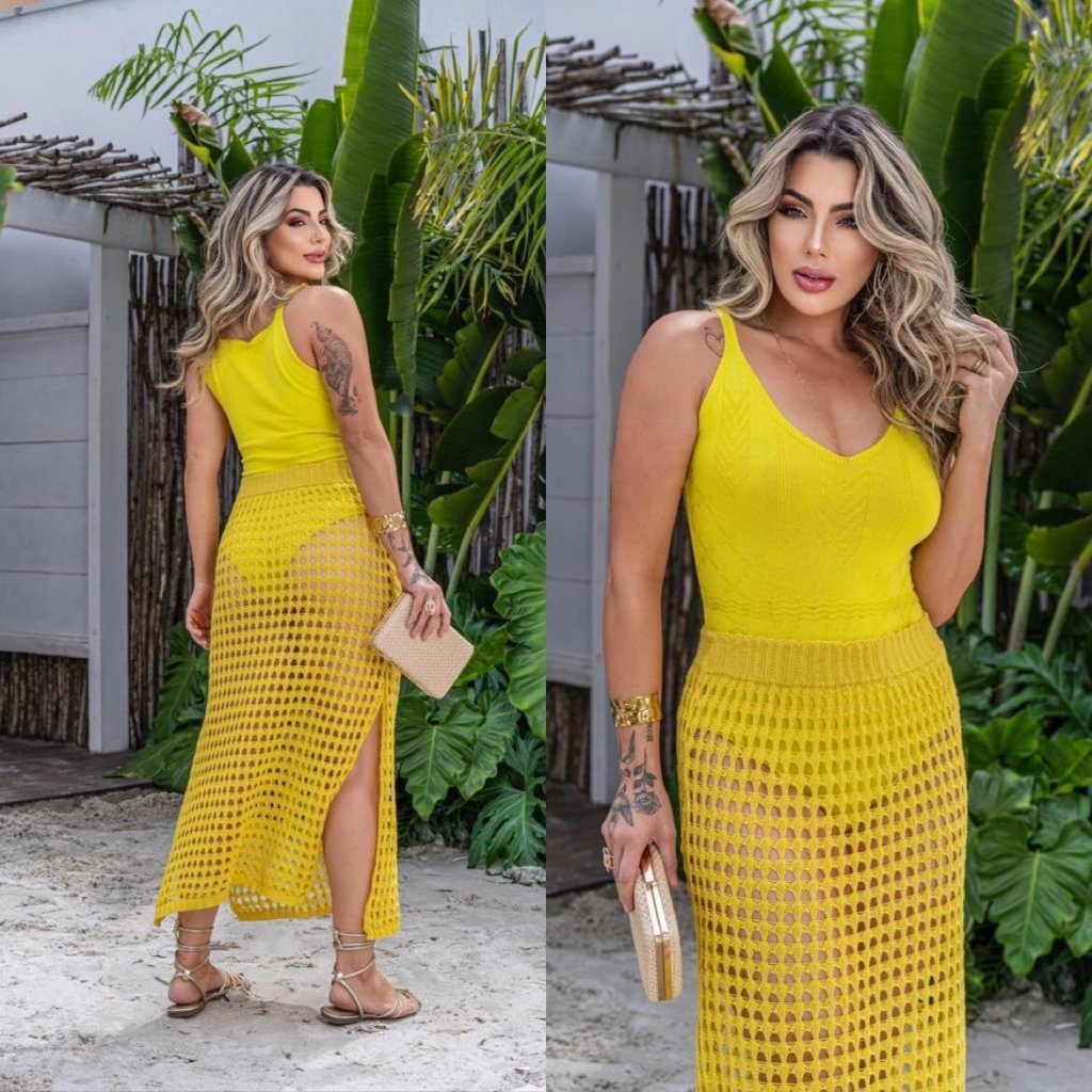 Saia modal longa - tricor