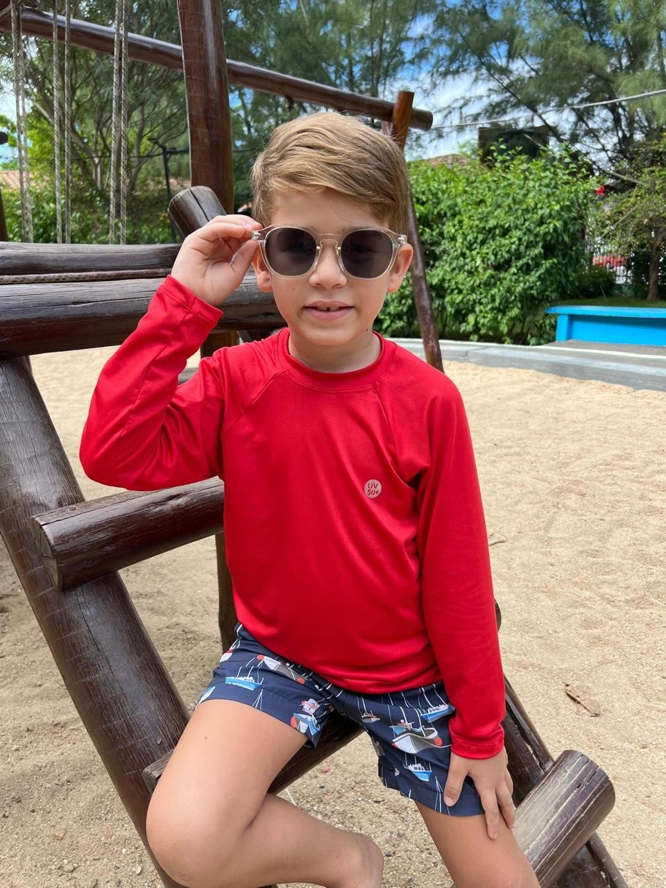 Camisa proteção uv - Inf. Unissex 