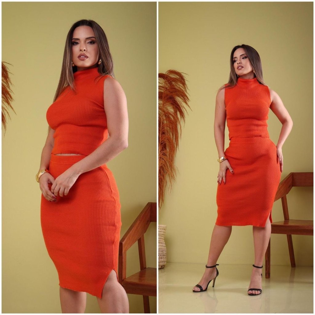 Conjunto garrafinha - tricot