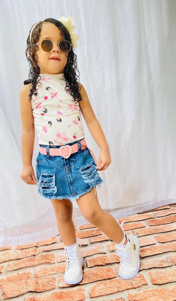 SHORT SAIA INF- JEANS 