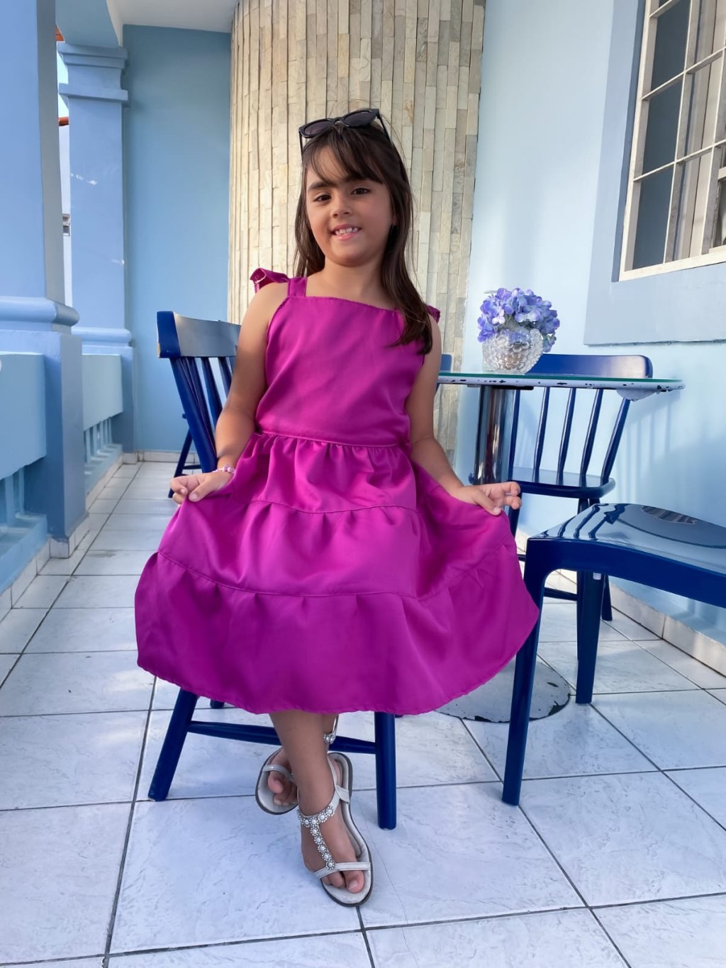  VESTIDO INFANTIL ALFAIATARIA 