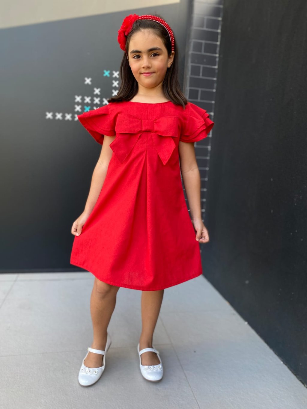 VESTIDO INFANTIL LAÇO - ALFAIATARIA 