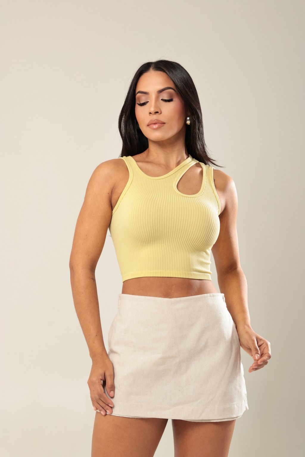 CROPPED IMPORTADO POLIAMIDA - LAÍS 