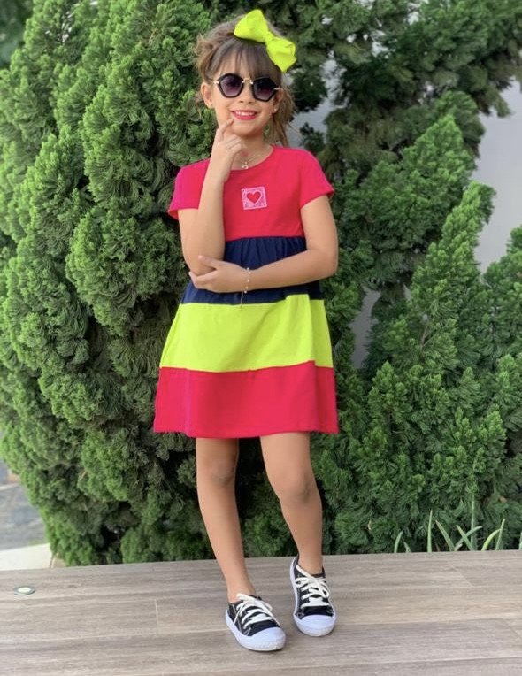 VESTIDO INF. 3 MARIAS - ALGODÃO 