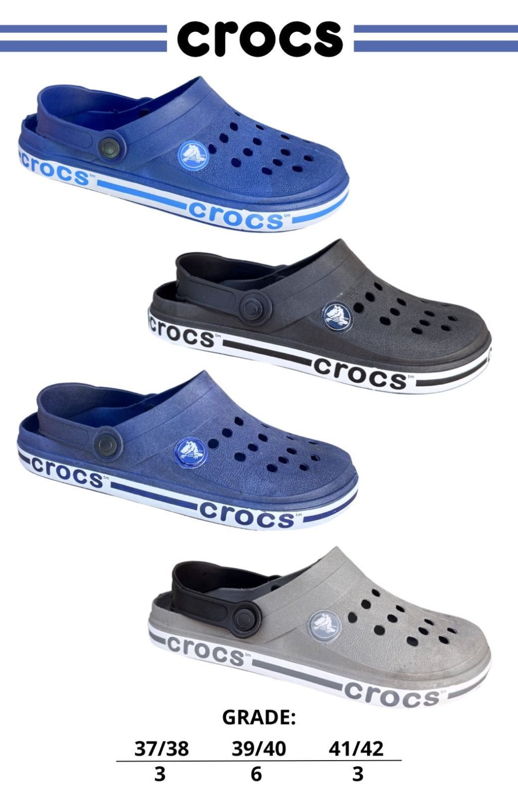 SANDÁLIA CROCS ADULTO MAS. 