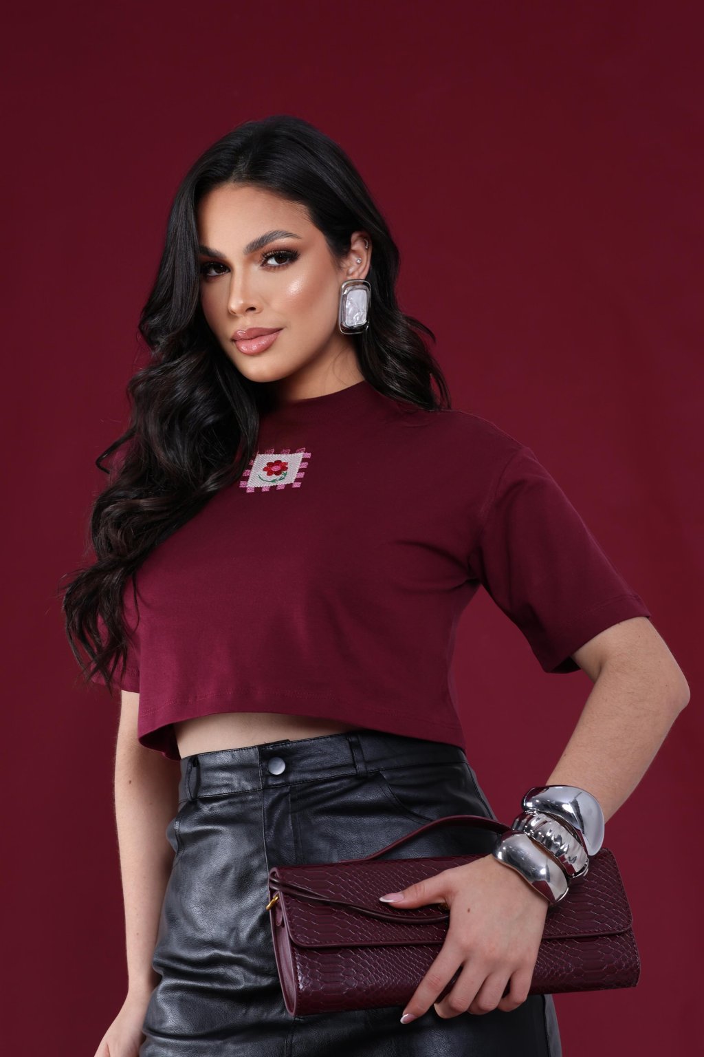 CROPPED APLIQUE LARA 