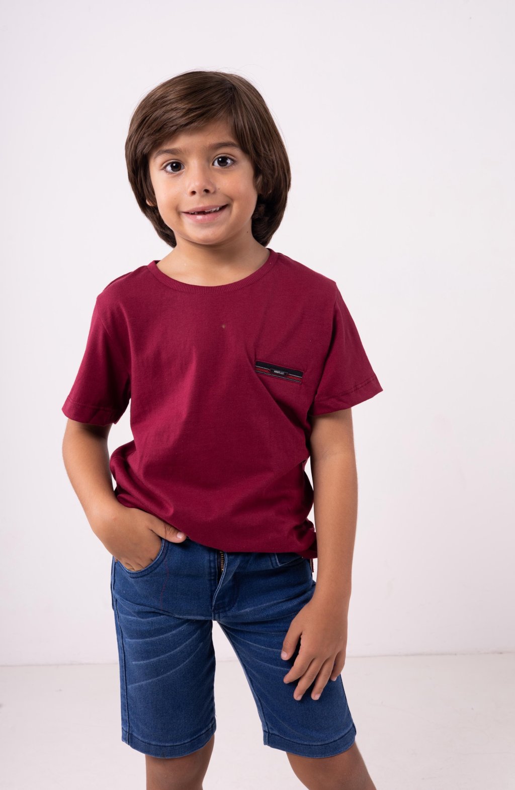 CAMISA JUVENIL BOLSO EMBUTIDO - 8023