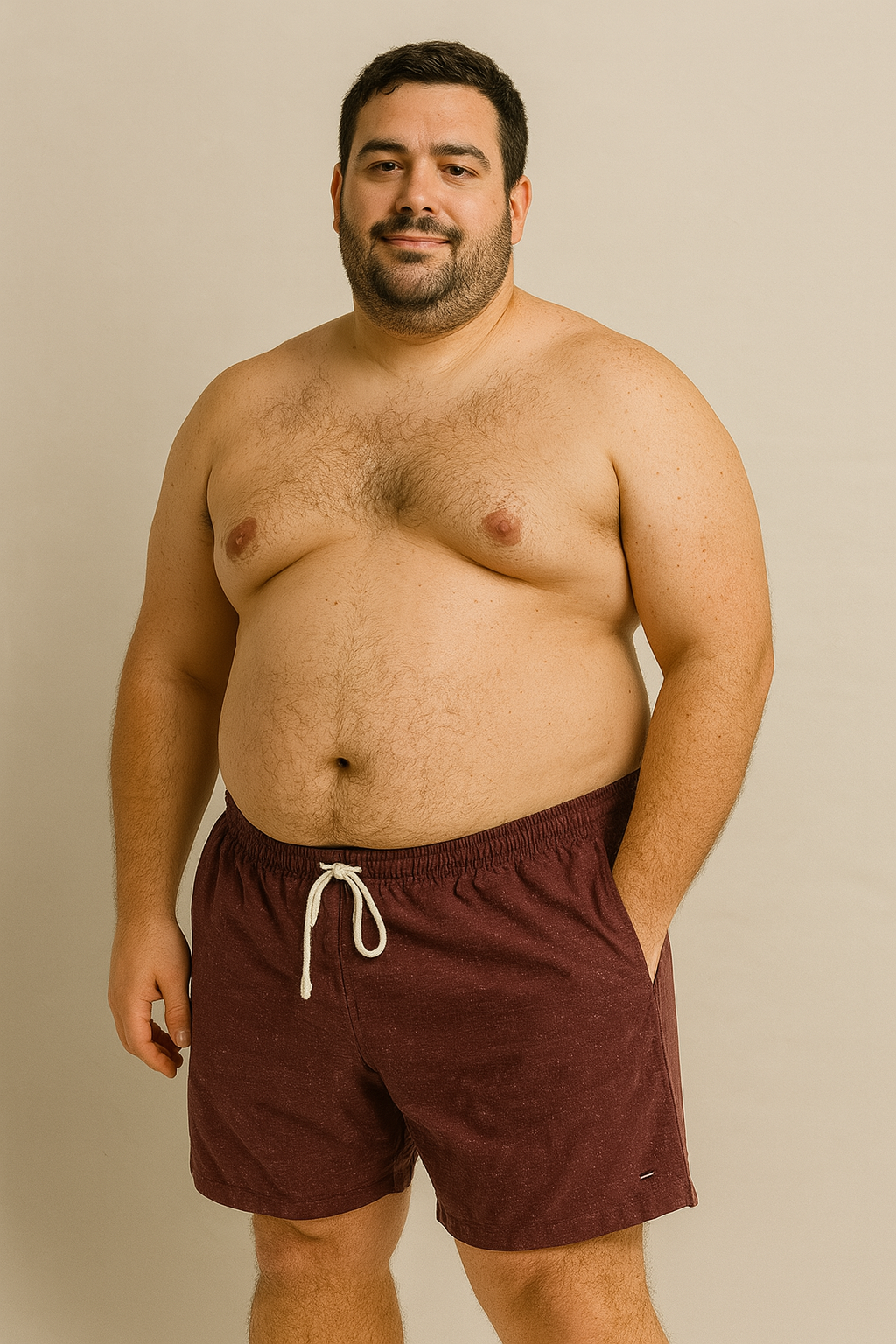 SHORT PLUS SIZE FIO TINTO MAURICINHO