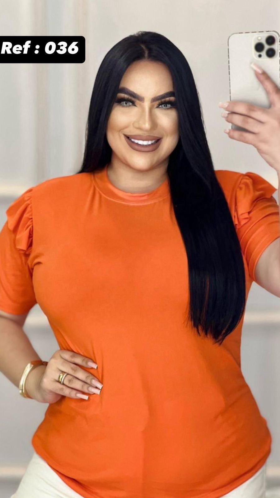 BLUSA PLUS SIZE SUED - 036 