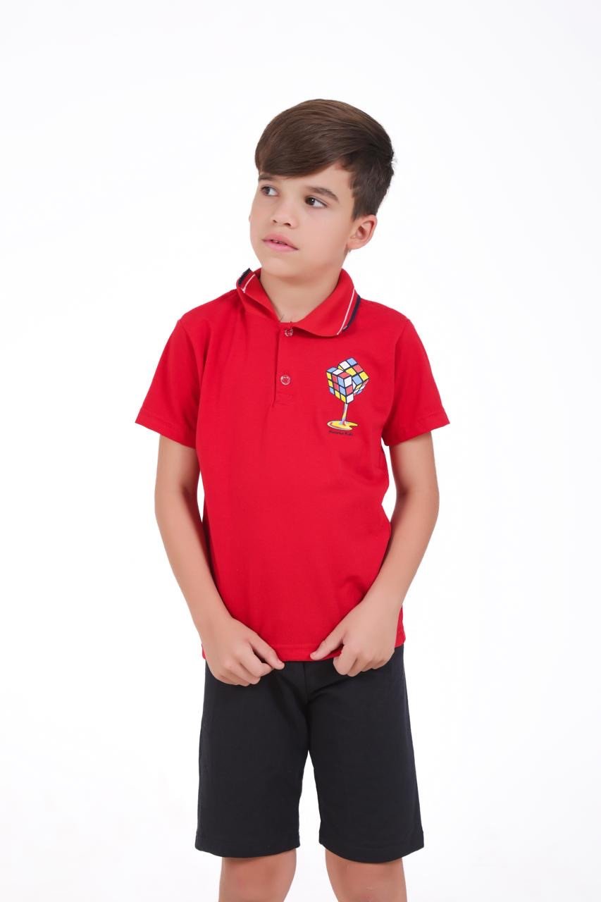 CONJUNTO INF. GOLA POLO ALGODÃO 