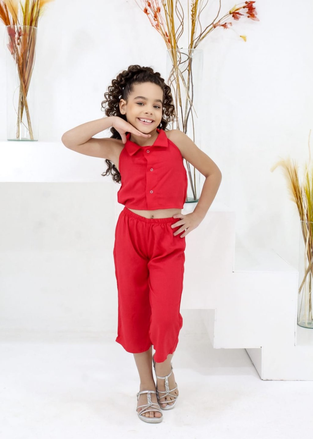 CONJUNTO INF. CROPPED C/CALÇA 