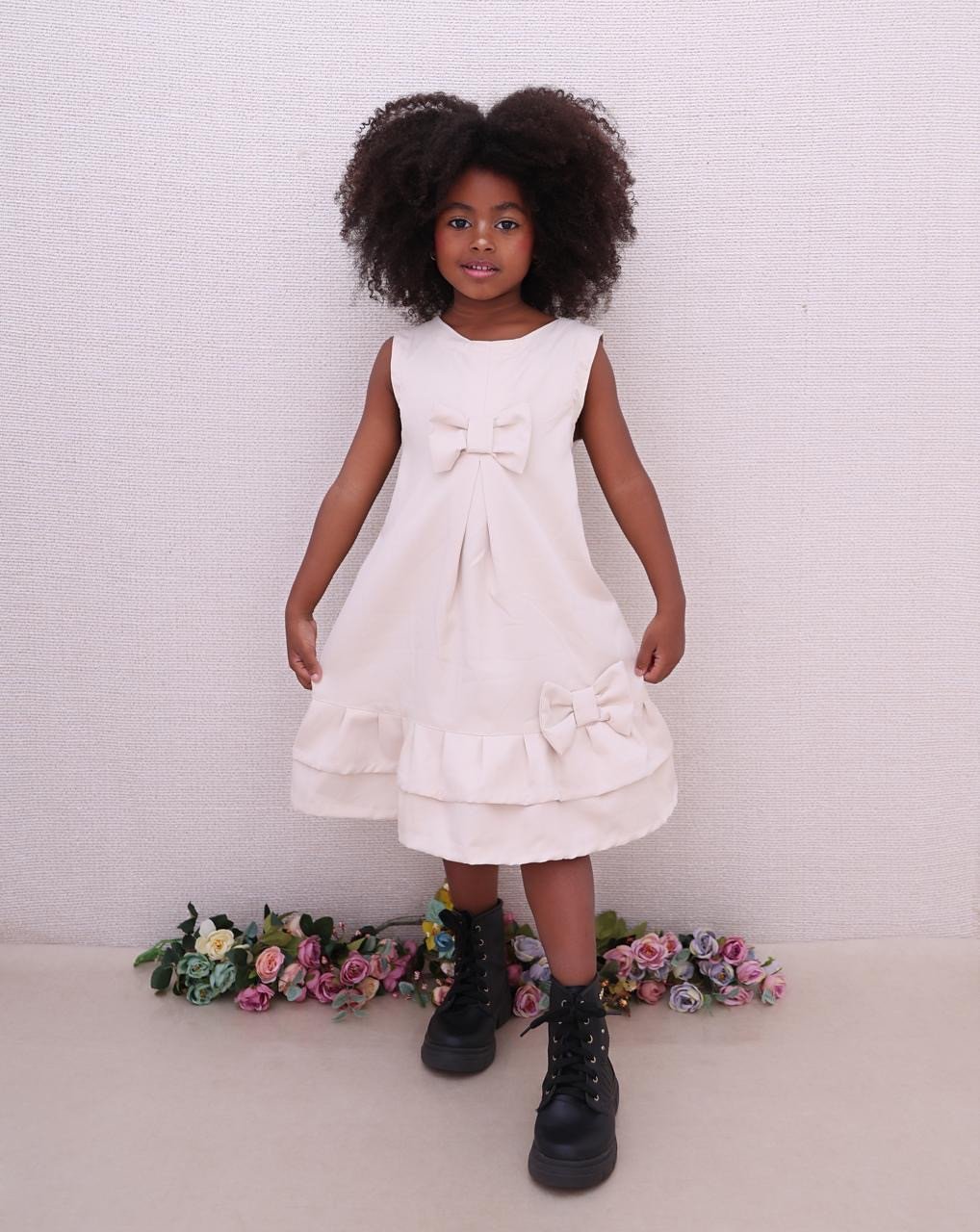 VESTIDO INF. ALFAIATARIA - LAÇO 