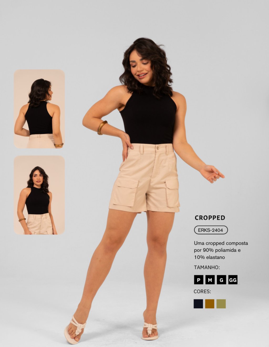 CROPPED POLIAMIDA IMPORTADO- ERKS 2404