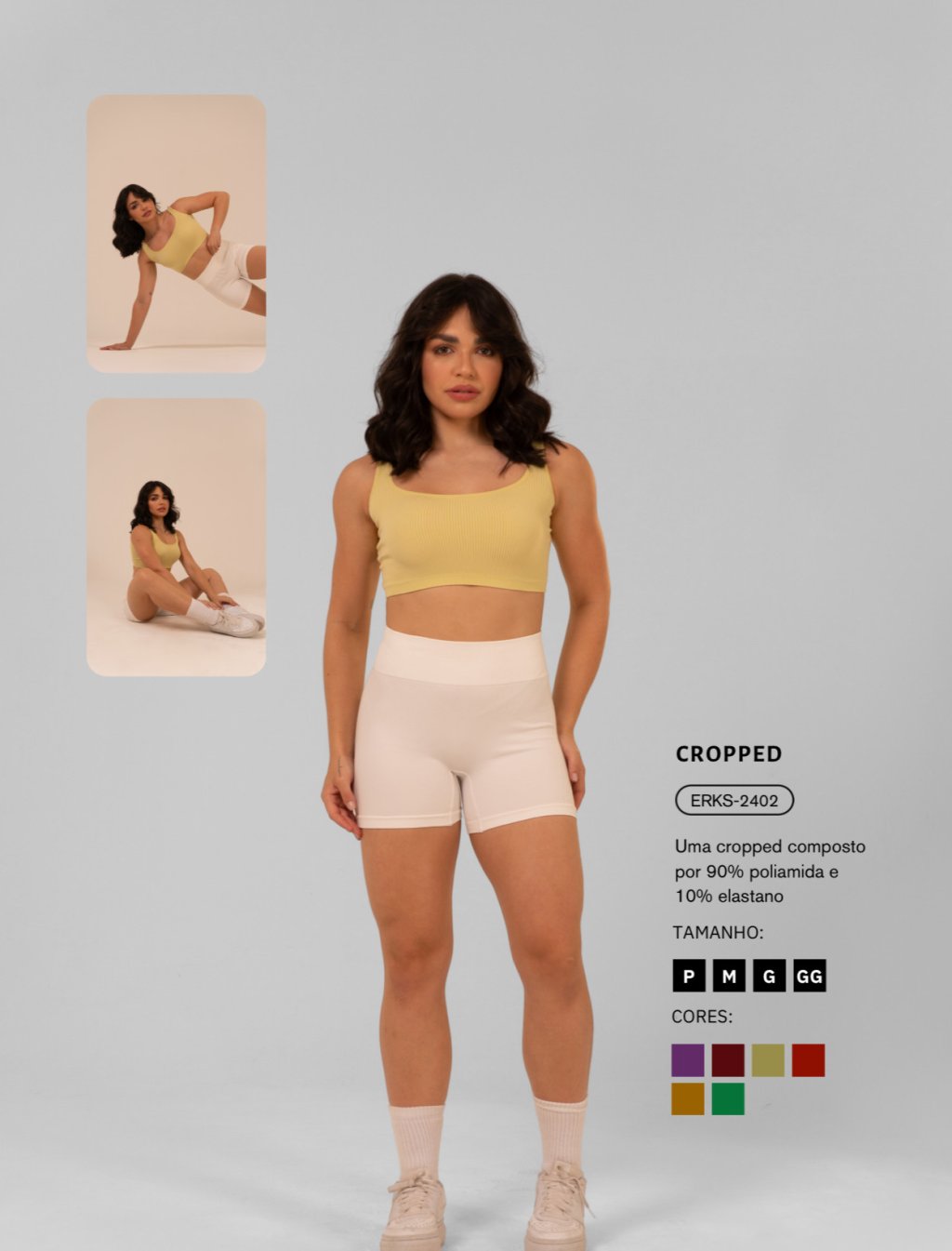 CROPPED IMPORTADO POLIAMIDA - ERKS 2402