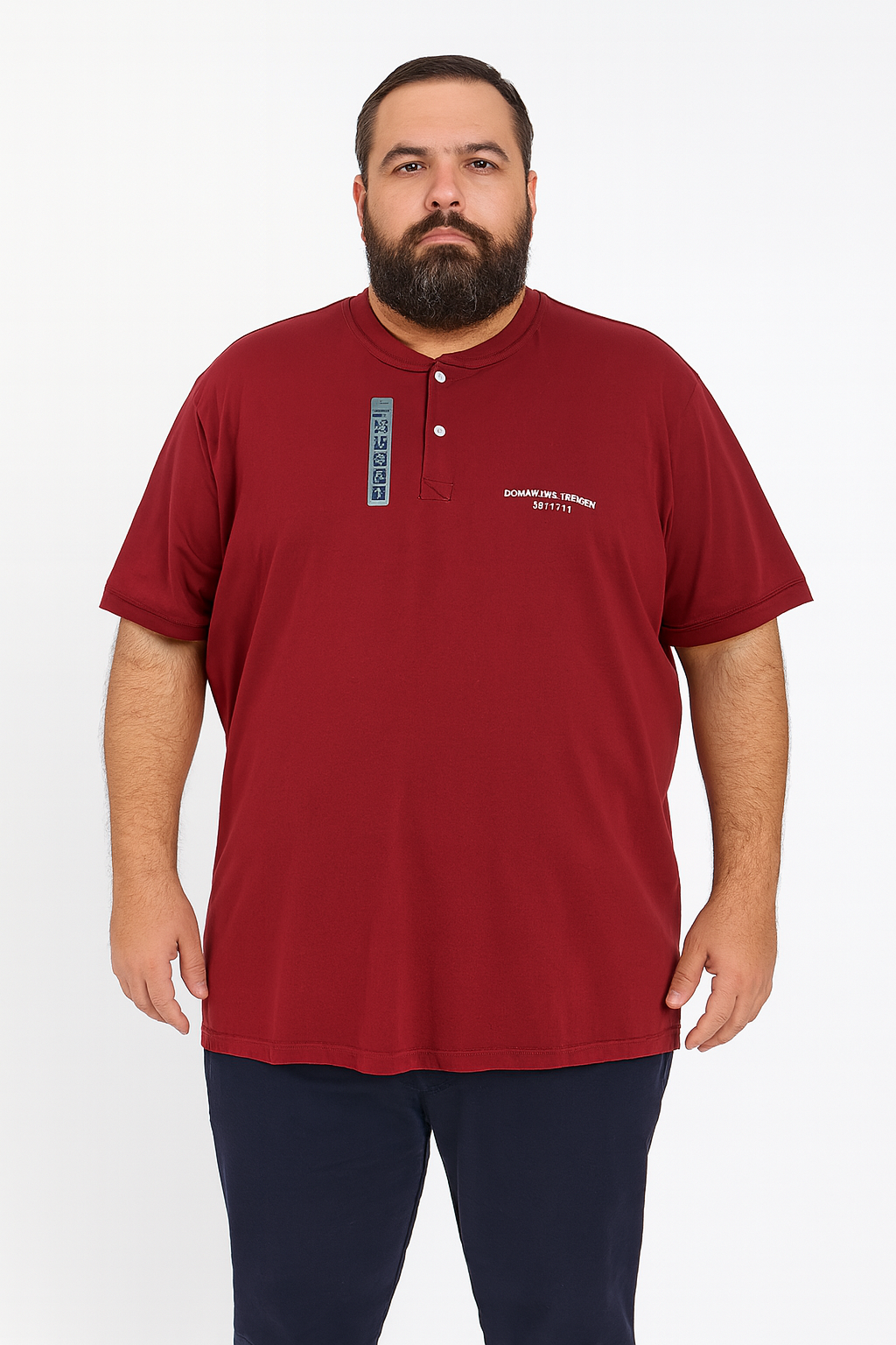 Camisa gola padre - plus size 