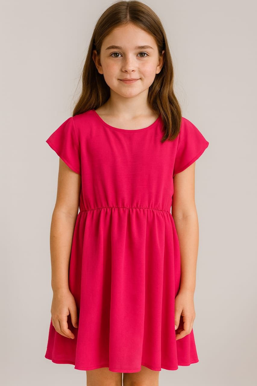 VESTIDO INF. DUNA C/ BOTÃO 