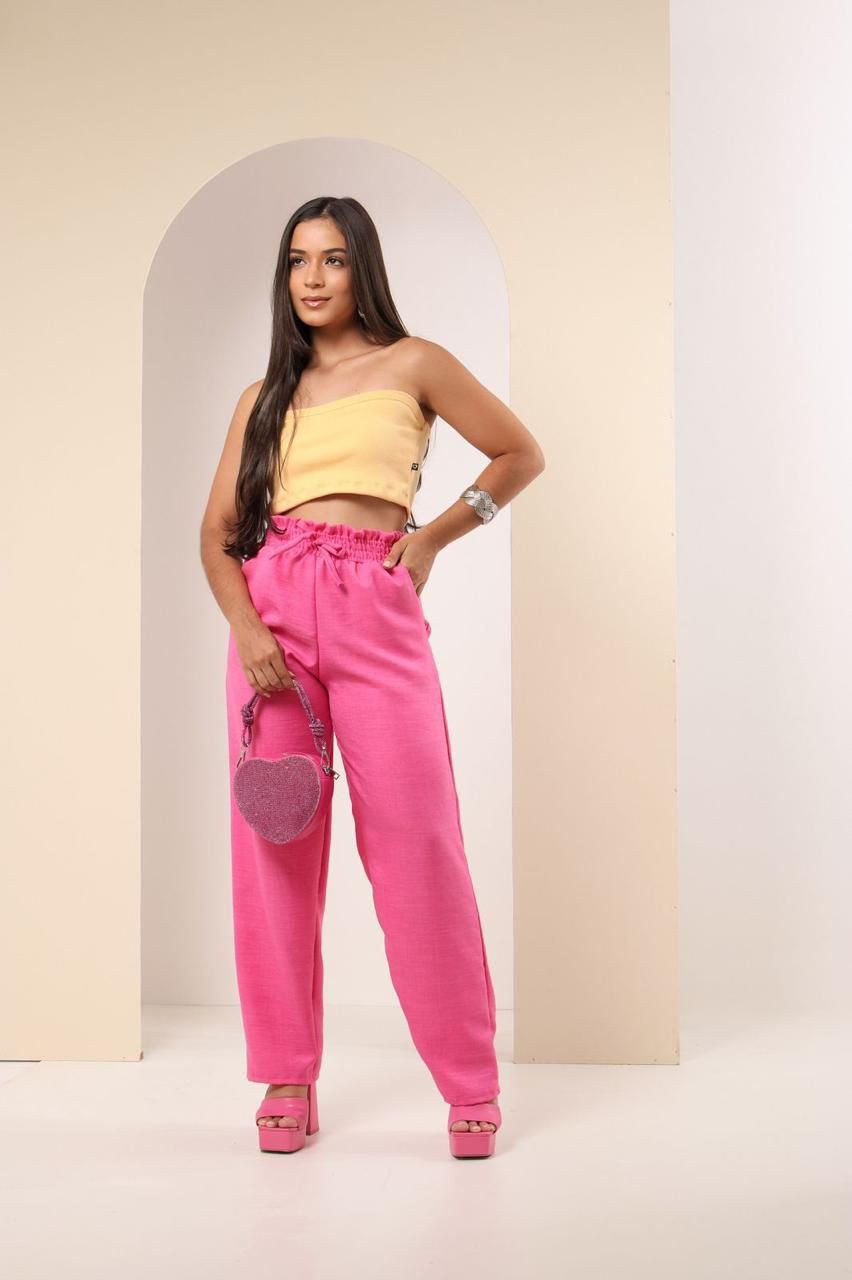 CALÇA C/ ELÁSTICO - VISCOSE 