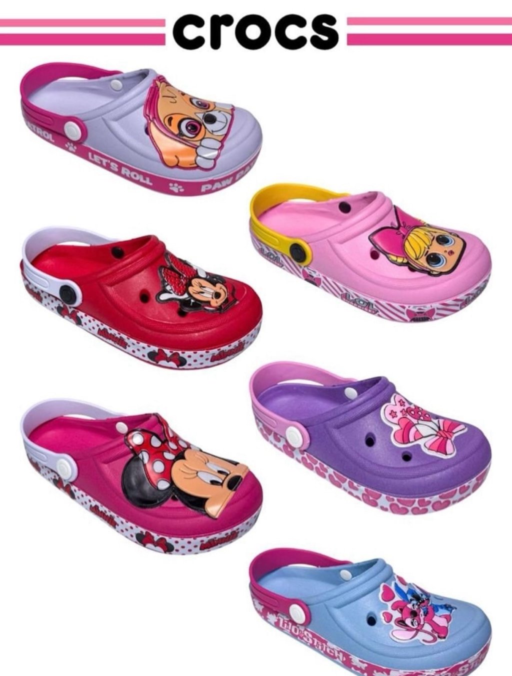 SANDÁLIA CROCS INFANTIL FEM. C/FITA 