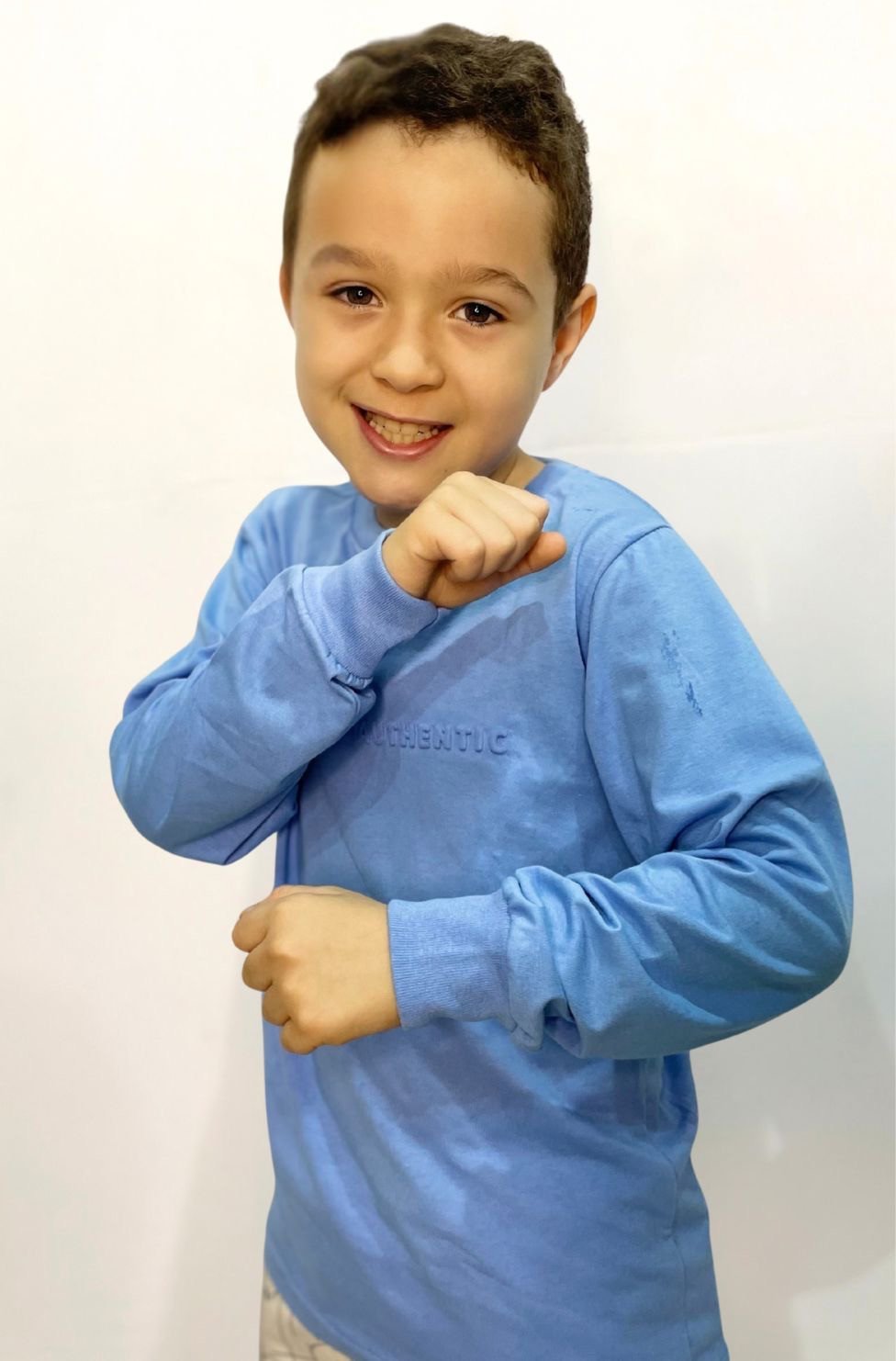 CAMISA MANGA LONGA INF. PUNHO 